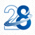 亿万28官方网站标志 - 一个结合了体育动感与数字28的抽象设计